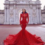 Red Mermaid Wedding Dress